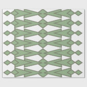 Green Bowties Geschenkpapier (Flach)
