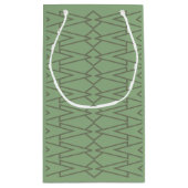 Green Bowties Kleine Geschenktüte (Rückseite)