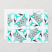 Green Boxerdogs Postkarte (Vorne/Hinten)