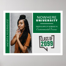 Green Boxes & Foto Abschluss Poster