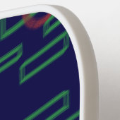 Green Boxes Red Circles Blue Pickleball Paddel Schläger (Linke Seite)