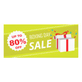 Green Boxing Day Card mit exklusiven Geschenkgutsc Werbekarte (Vorne)