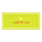 Green Boxing Day Card mit exklusiven Geschenkgutsc Werbekarte (Hinten)