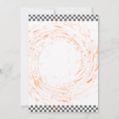 Green Boy Autos Race Auto zwei schnelle 2. Geburts Einladung (Rückseite)