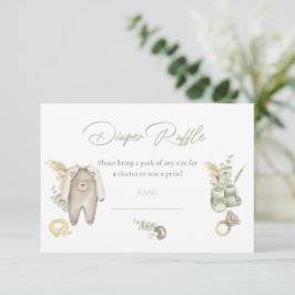 Green Boy Baby Shower Windschutzscheibe Einladung