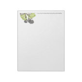 Green Boy & Girl 1 Letter Notepad Notizblock (Rotiert)