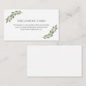 Green Branch and Lavender Enclosure Card Begleitkarte (Vorne/Hinten)