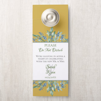 Green Branch Wedding Suite Gefallen - Door Hanger Türanhänger