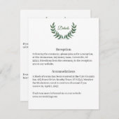 Green Branches Detail Card Begleitkarte (Vorne/Hinten)