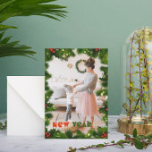 Green Branches ein Foto Weihnachtskarte