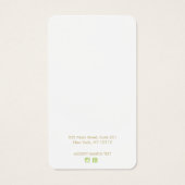 Green Branches Greenering Earring Display Card (Rückseite)