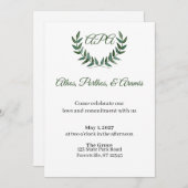 Green Branches Invitation Einladung (Vorne/Hinten)