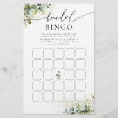 Green Brautparty Bingo (Vorderseite)