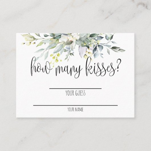 Green Brautparty Game Card Platzkarte (Vorderseite)