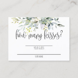 Green Brautparty Game Card Platzkarte