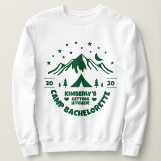 Green Bride Camp Junggeselinnen-Abschied Sweatshirt