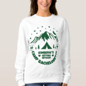 Green Bride Camp Junggeselinnen-Abschied Sweatshirt (Vorderseite)
