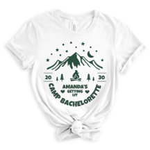 Green Bridesmaid Camping Junggeselinnen-Abschied