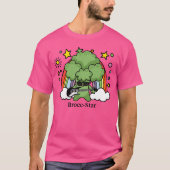 Green Broccoli Brocc, Rock Star T-Shirt (Vorderseite)