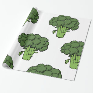 Green Broccoli Geschenkpapier