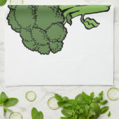 Green Broccoli Geschirrtuch (Gefaltet)
