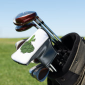 Green Broccoli Golf Headcover (In Situ)