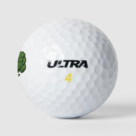 Green Broccoli Golfball (Logo)