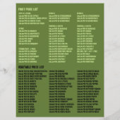 Green Broccoli, Greengrocers-Werbung Flyer (Hinten)