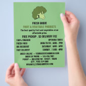 Green Broccoli, Greengrocers-Werbung Flyer (Hand)