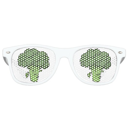 Green Broccoli Partybrille (Vorderseite)
