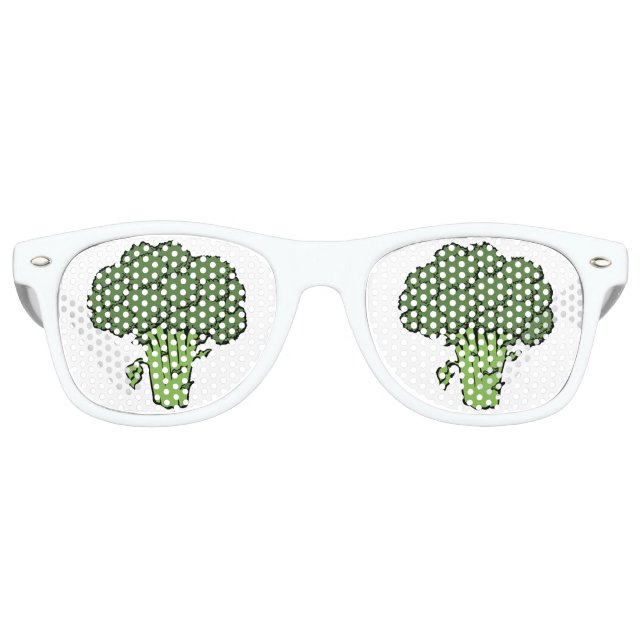 Green Broccoli Partybrille (Vorderseite)