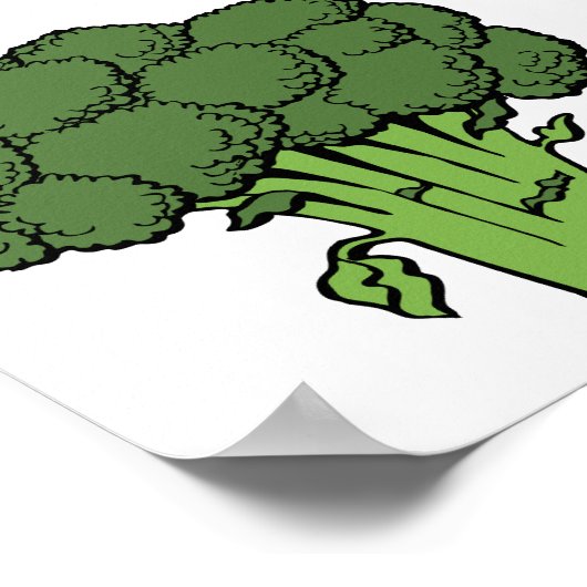 Green Broccoli Poster (Ecke)