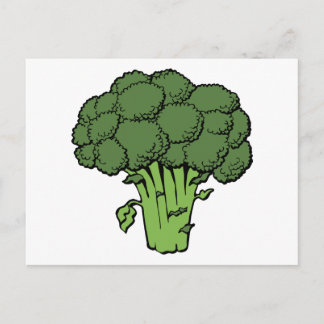Green Broccoli Postkarte