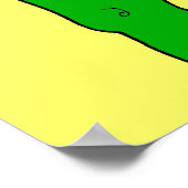 Green Brontosaurus Poster (Ecke)