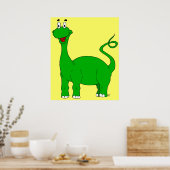 Green Brontosaurus Poster (Küche)