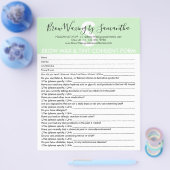 Green Brow Wax Tint-Kundeneinwilligungsformular Flyer (Einzeln)