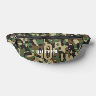 Green Brown Beige Camouflage Camouflage Monogram N Bauchtasche
