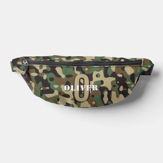Green Brown Beige Camouflage Camouflage Monogram N Bauchtasche (Ablage )