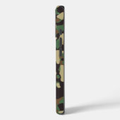 Green Brown Beige Camouflage Camouflage Monogram N Case-Mate iPhone Hülle (Rückseite / Links)