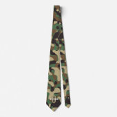 Green Brown Beige Camouflage Camouflage Monogram N Krawatte (Vorderseite)
