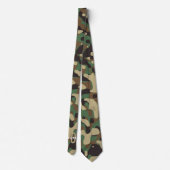Green Brown Beige Camouflage Camouflage Monogram N Krawatte (Rückseite)
