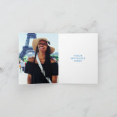 Green Brown Blue Luggage Farewell Danke Karte (Innenseite)