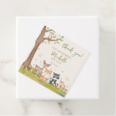 Green Brown Boy Watercolor Woodland Animations Squ Geschenkanhänger (Beispiel)