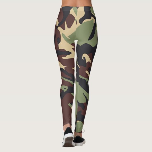 Green Brown Camou Leggings (Rückseite)