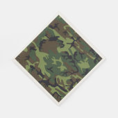 Green Brown Camouflage. Camouflage Serviette (Ecke)