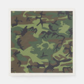 Green Brown Camouflage. Camouflage Serviette (Vorderseite)