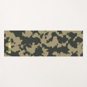 Green Brown Camouflage. Camouflage Yogamatte (Vorderseite (Horizontal))
