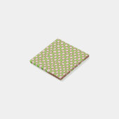 Green Brown Checkerboard Earthy Checkered Patered Post-it Klebezettel (angewinkelt)