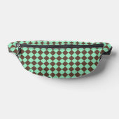 Green Brown Diamond Schachbrett Muster Bauchtasche (Ablage )