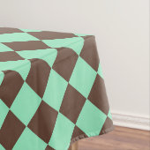 Green Brown Diamond Schachbrett Muster Tischdecke (Beispiel)